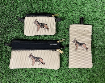 German Shepherd Coin Purse, German Shepherd 2 Zipper Pouch, German  Eyeglass Case, 3 Piece Set, German Shepherd Crossbody Bag