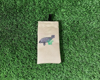 manatee　財布2点 Manatee Coin Purse, Manatee 2 Zipper Pouch, Manatee Eyeglass