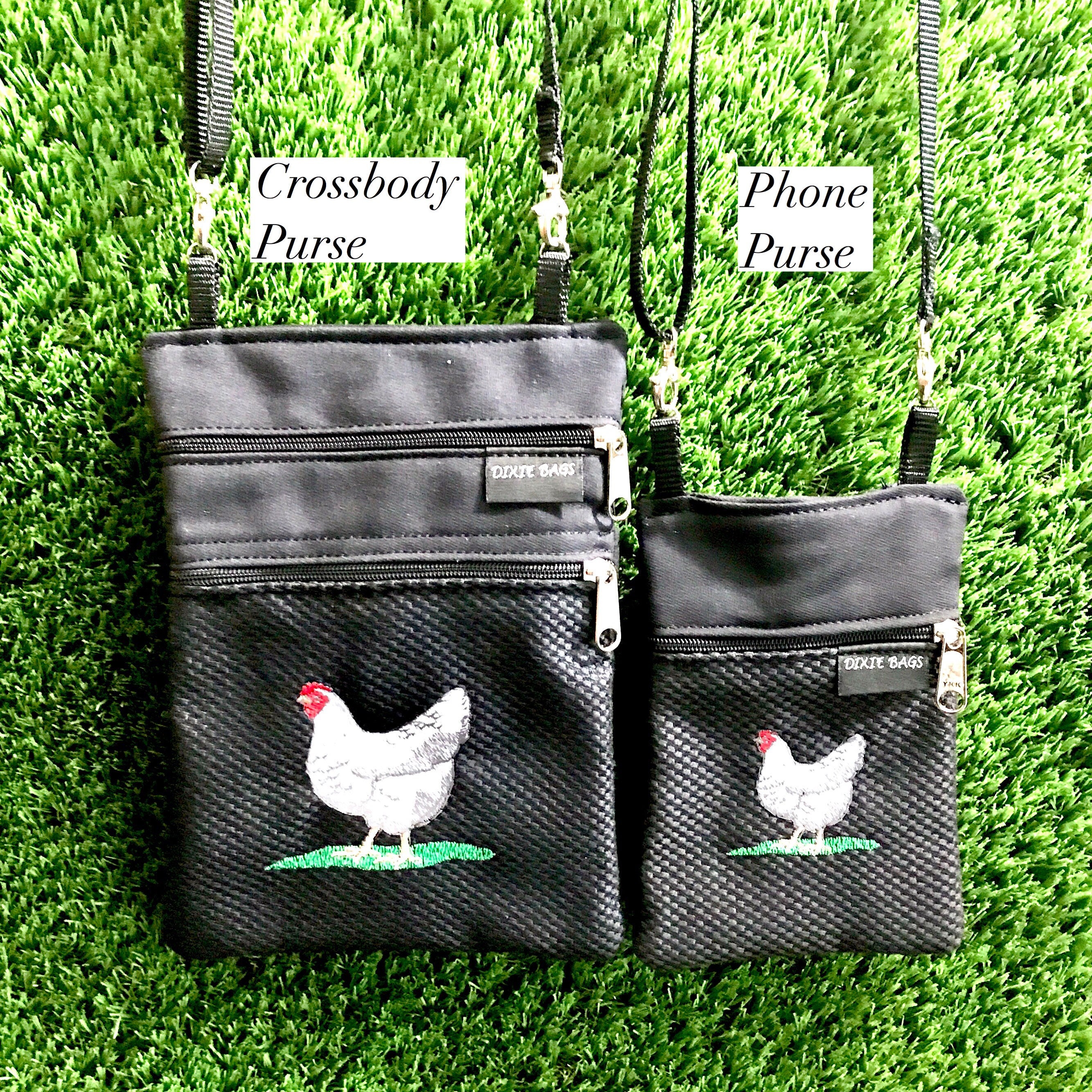 White Chicken Crossbody Purse Chicken Phone Purse Chicken Etsy