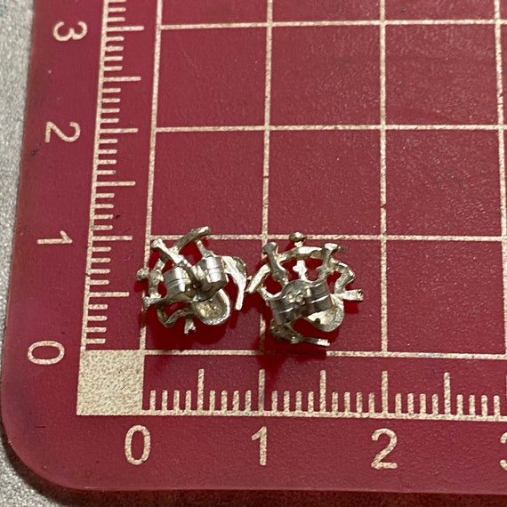 STERLING SILVER Scottish Bagpipes Stud Earrings 9… - image 6