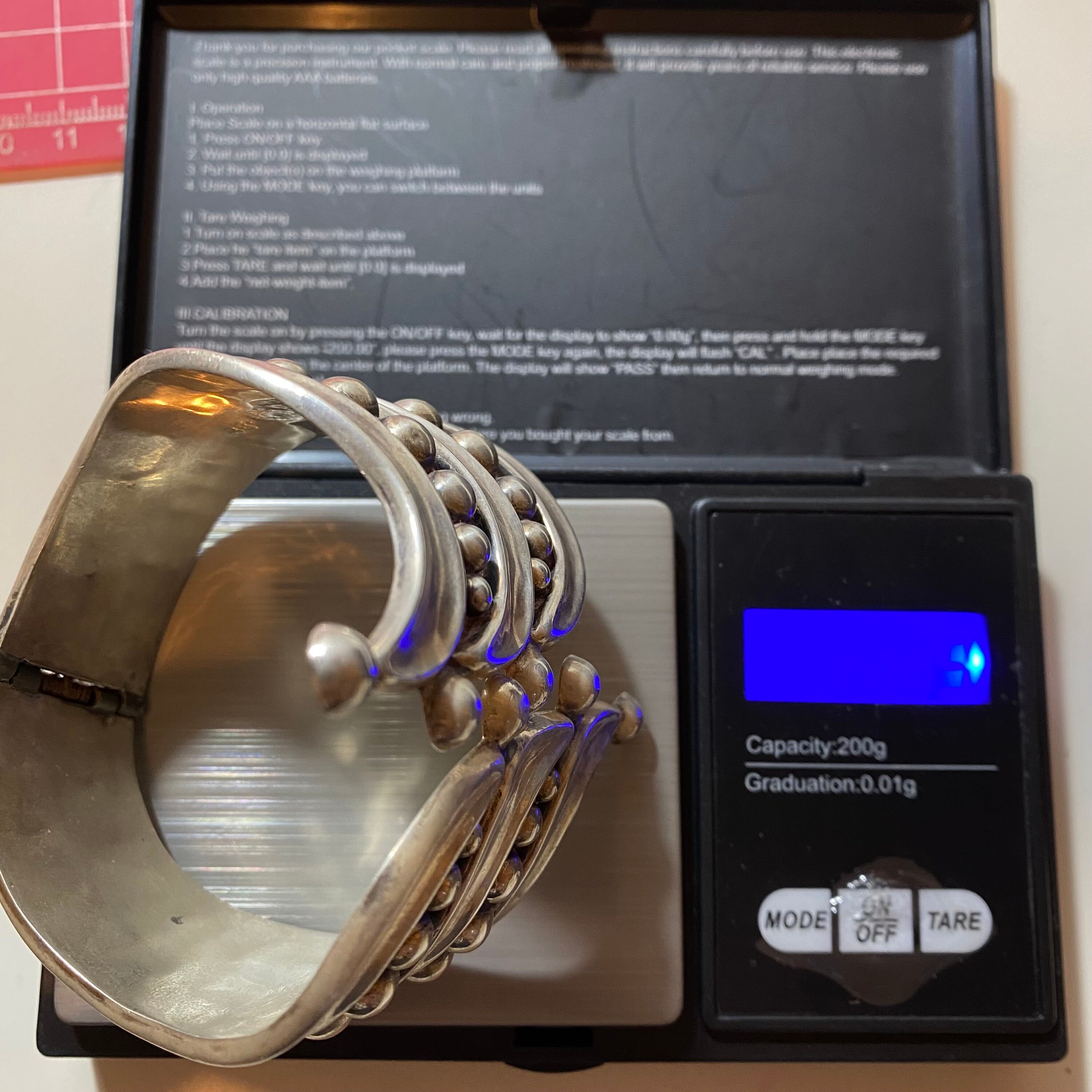 メキシカンジュエリー バングル カフ STERLING MEXICO TAXCO ヴィンテージ メキシカンジュエリー シルバーカフブレスレット