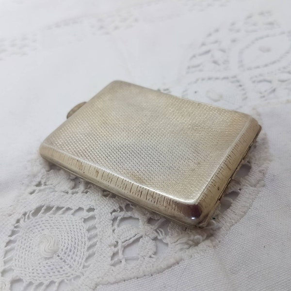 VINTAGE Sterling Silver Vesta Matches Case Fully Hallmarked S.Blanckensee and Son Ltd SB&S Chester 1927 Simple Art Deco