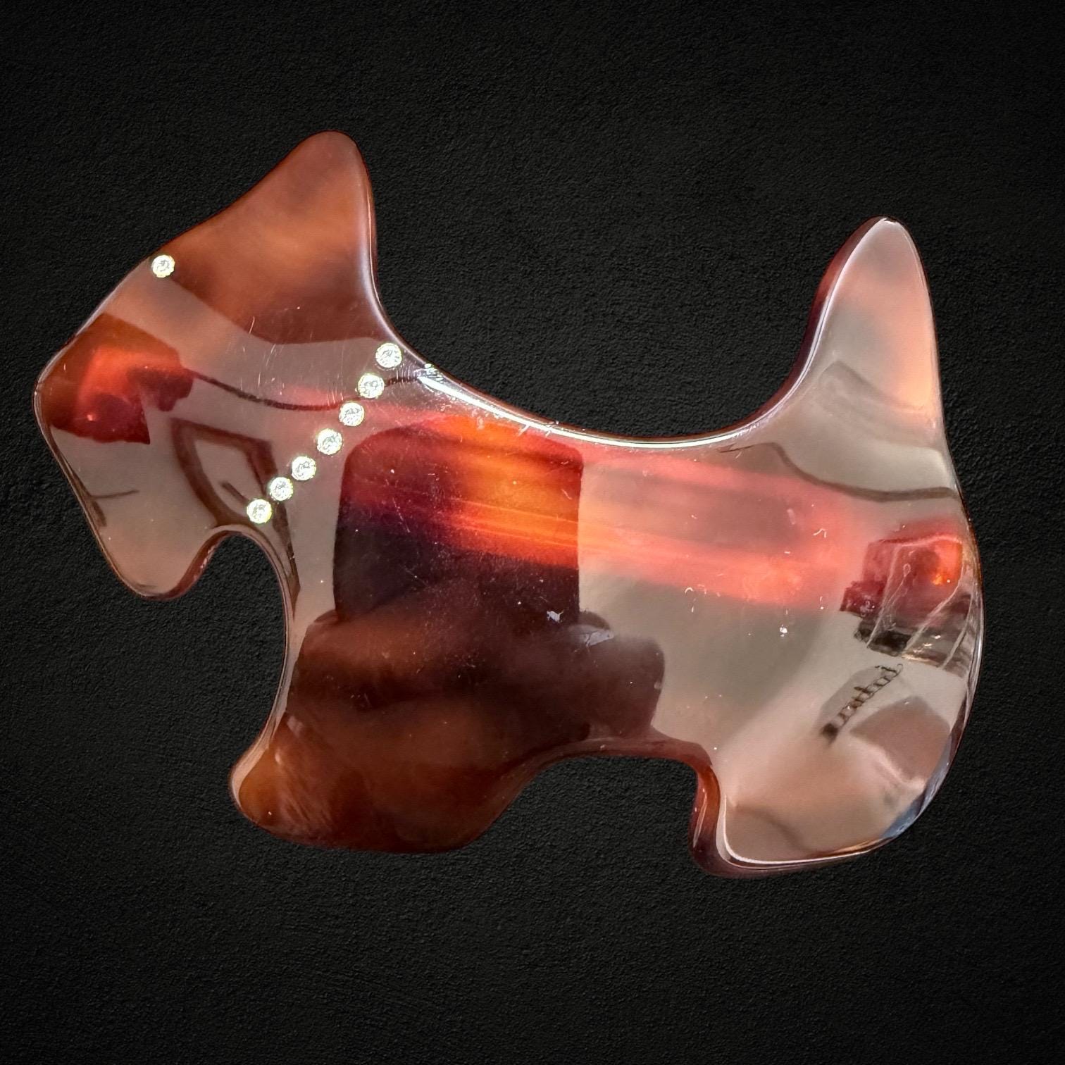 VINTAGE Agatha Paris Large Dog Hair Clip Faux Tortoiseshell