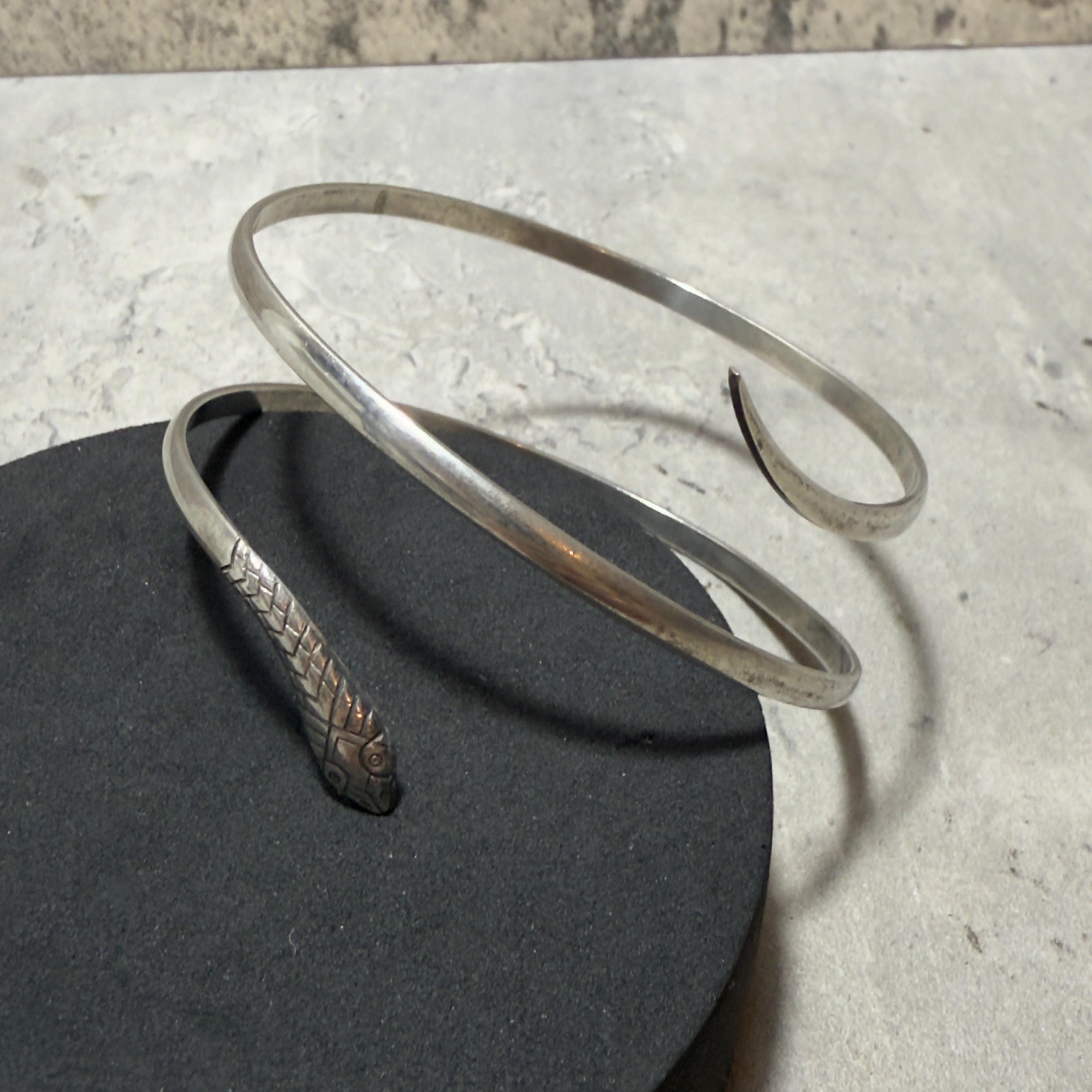 Snake Bangle Art Deco - Etsy