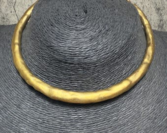 BICHE de BEREヴィンテージ ネックレス ゴールド BICHE DE BERE Paris * Gorgeous Vintage Brutalist Collar