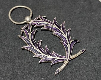 Pince à Cravate Vintage Danseuse – Argent Sterling 925 – Siam – Époque Rétro