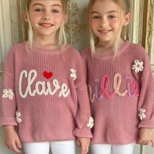 Personalisierter Baby Pullover, Personalisierter Baby Pullover, Baby Name Pullover, Bestickter Pullover, Baby Geschenke, Geburtstagsgeschenk