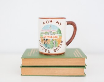 Taza Vintage Nebraska Coffee break