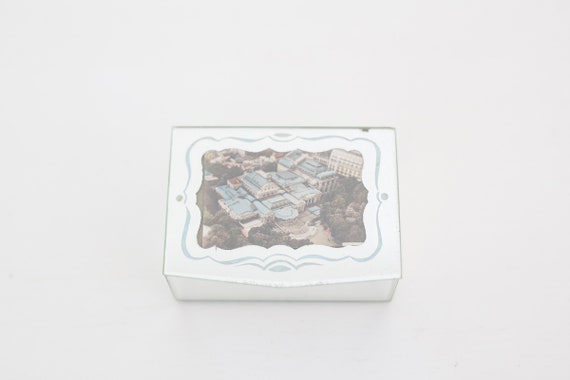 Petit Vintage mirror box with French city picture… - image 4