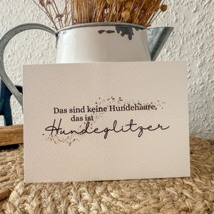 Karte, Hunde Grusskarte, Geschenk, Deko, Lustiger Spruch, A6, Dog mom, zum Verschenken, schlich, einseitig, nicht zum aufklappen