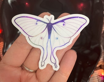 Luna Moth, Luna Moth Sticker, Witch Sticker, Witch, Gift for Witches, Gift for Wiccans, Cute Witch Sticker, Magick, Magic