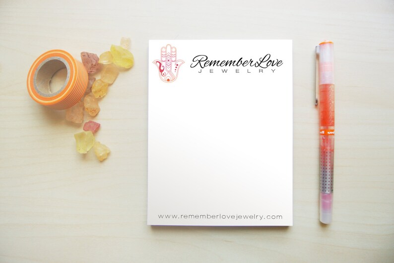 Personalized Stationery Logo Notepads Personalized Notepads Business Stationery Business Notepad Custom Notepads