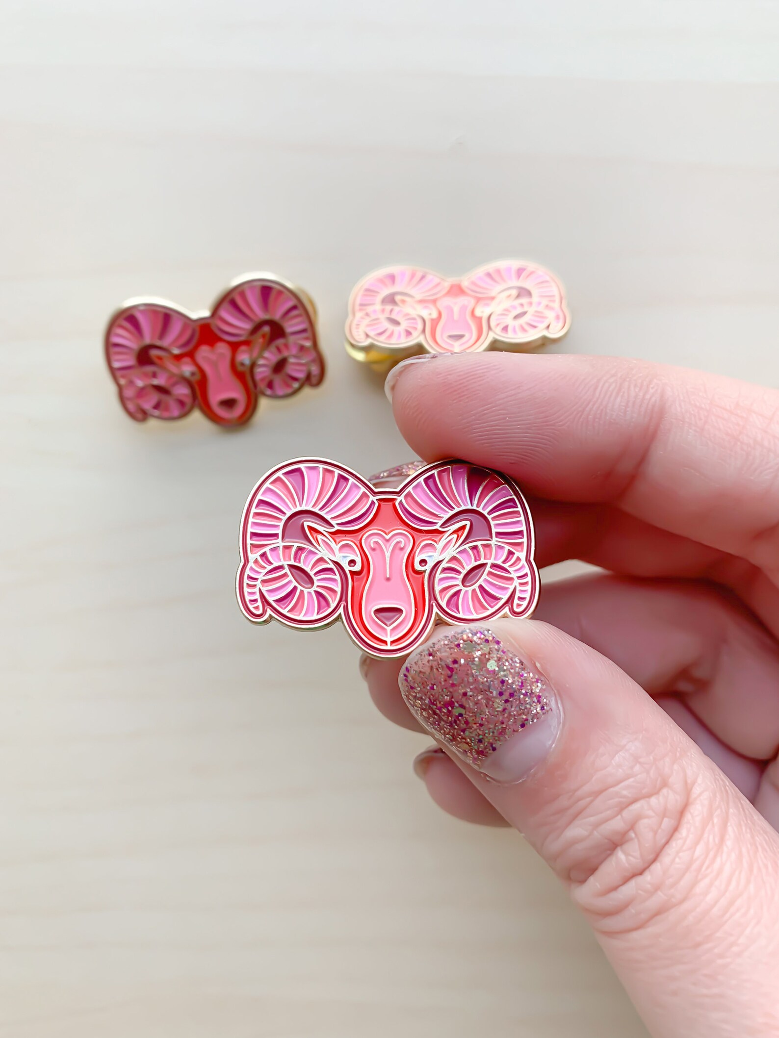 Aries Pin Enamel Pin Lapel Pin Zodiac Sign Pin Ram Pin Etsy