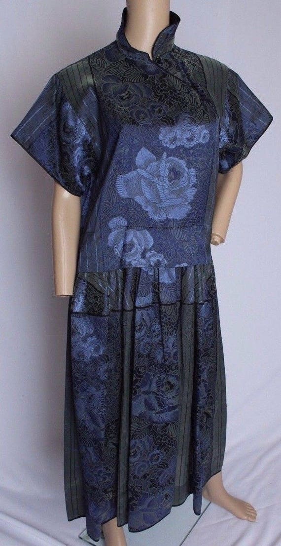 RARE Vintage 70's Kenzo Paris Floral Brocade Iride