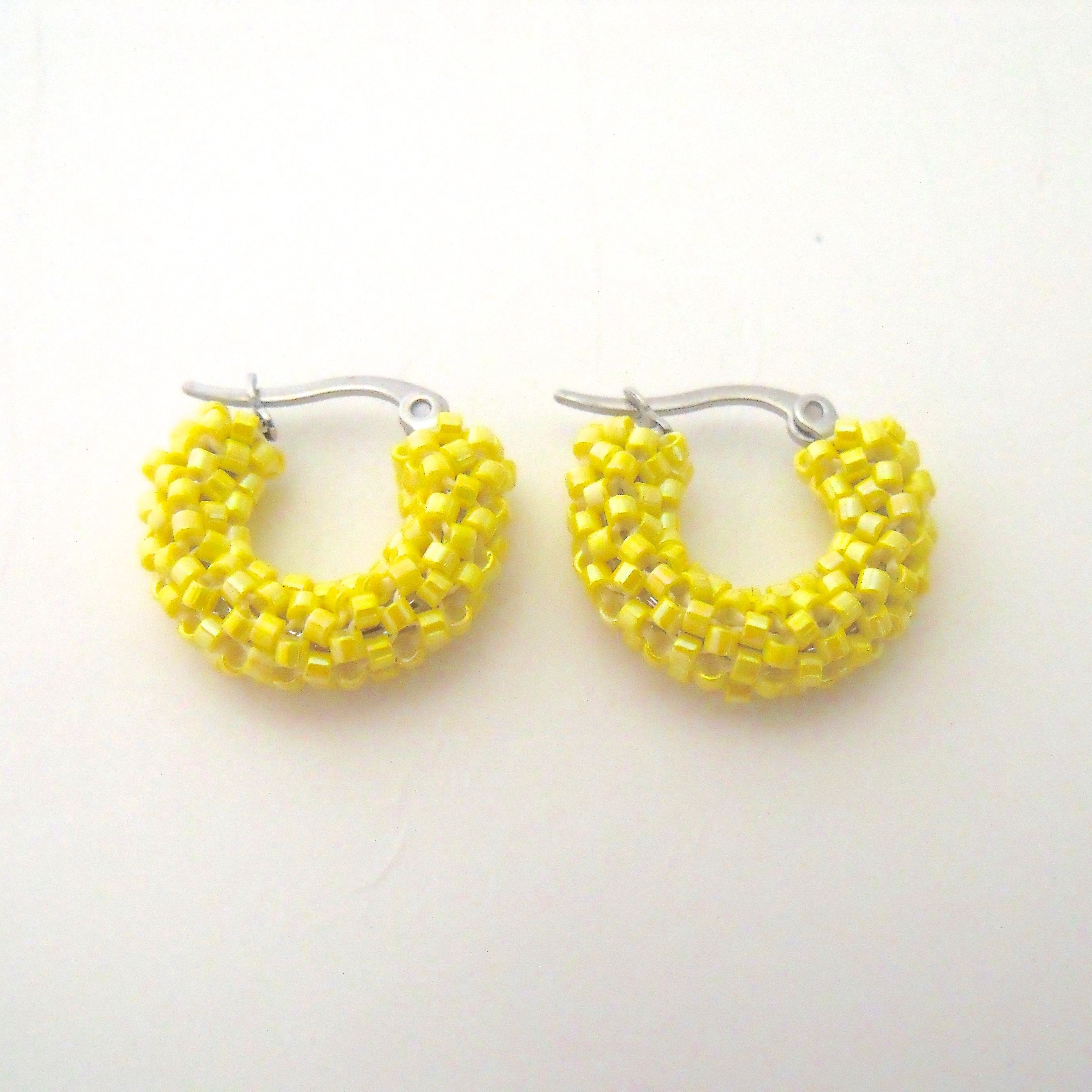 Bright yellow hotsell earrings