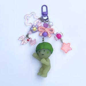 Smiski Keychain/ BagCharm *authentic*  - handmade - Glow in the dark