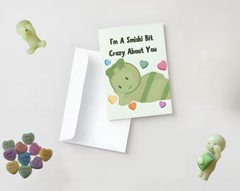 Smiski Valentines Greeting Card