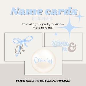 Thème des cartes de visite perle bleue