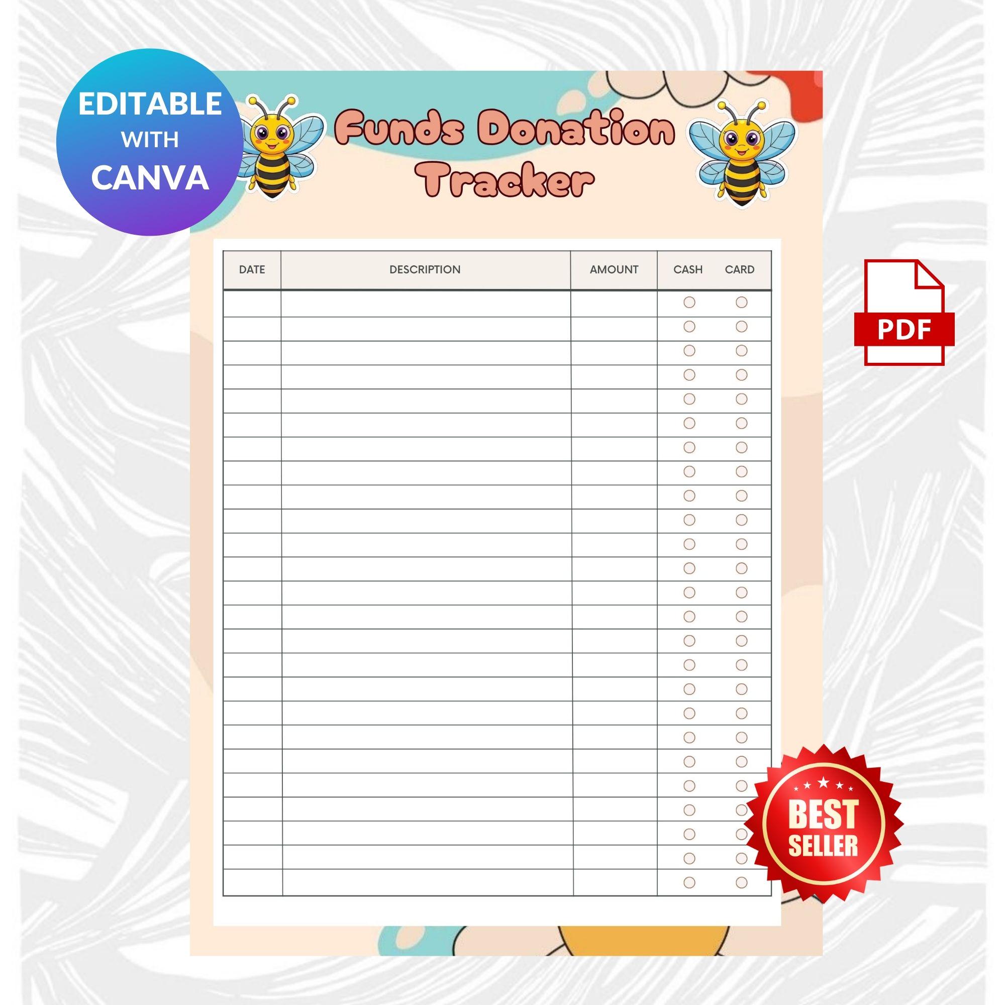 Generosity Chart Kids Donation Tracker Printable, Generosity Chart, Teach Kindness ...