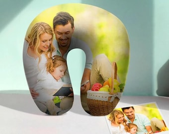 Customized Photo U-Shaped Travel Neck Pillow Comfortable Nursing Pillow with personalized picture