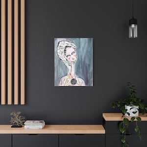 Chic Wall Art Print, Original painting, Canvas Decor, Modern Artwork, Unique Gift, Home Decoration, Fashion Illustration