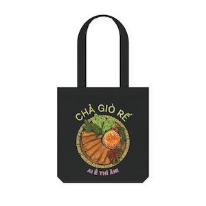 Woven Tote Bag, Pho Lover Gift, Vietnamese Street Food, Foodie Market Bag, Travel Bag, Grocery Tote, Food Festival Tote, Vietnamese Culture