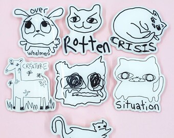 WEIRD CAT PINS! Volume Three! Cat Memes, Weird Gifts, Cat Art, Very Fine Art, Acrylic Pins, Cat Pins, Cat Brooch, Weird Brooches, Weirdcore