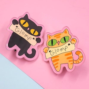 GLOMP Kitty Pins, Old School Anime Pins, Weeaboo Pins, Anime Fan Pins, Otaku, Otakucore, y2k, Weeb Art, Silly Pins, Anime Con Pins, Cat Pins