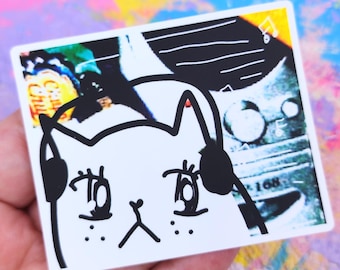 Nostalgia Dream: Loud Music. 3" Matte Vinyl Sticker