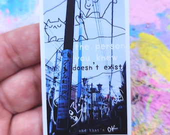 Nostalgia Dream: Doesn't Exist. 3" Matte Vinyl Sticker
