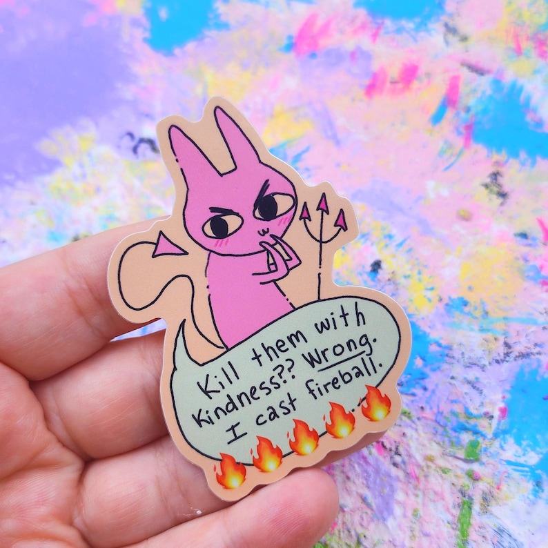 FIREBALL Debil Guy Sticker: 3