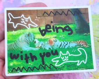 Nostalgia Dream: Tigers. 3" Matte Vinyl Sticker