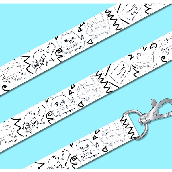 Funny Work Badge Lanyard - Etsy