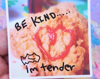 Nostalgia Dream: Chicken-hearted Tender. 3" Matte Vinyl Sticker