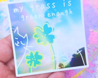 Nostalgia Dream: Green. 3" Matte Vinyl Sticker