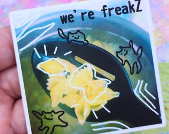 Nostalgia Dream: Weird Pasta. 3" Matte Vinyl Sticker