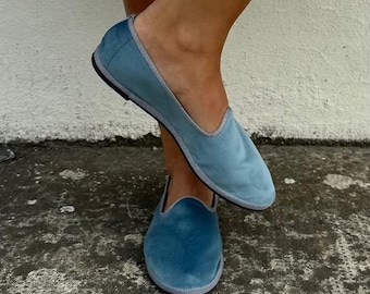 Friulane damesschoenen, handgemaakt, ballerina, zacht, flexibel.