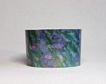 Monet Garden in Giverny Cuff Bracelet: Gift for the Art Lover