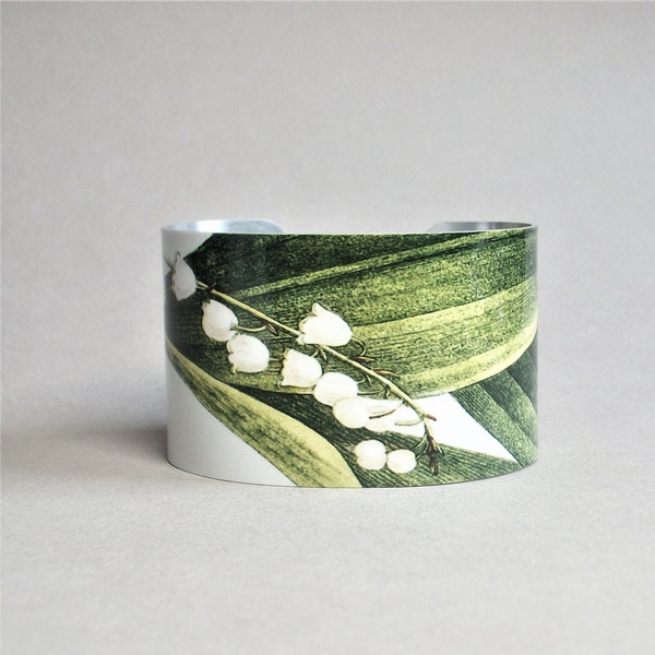 Lily of the Valley Cuff Bracelet Unique Floral Gift