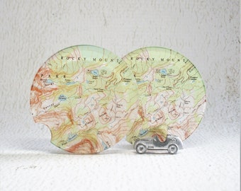 Rocky Mountain National Park Colorado Car Coasters Unique Gift for Him or Her