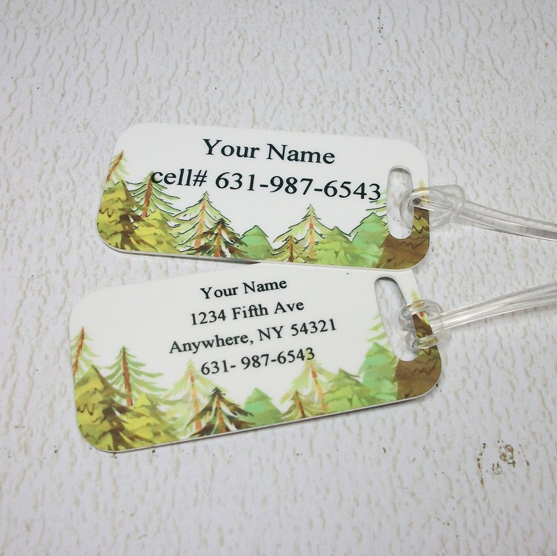 Zion National Park Map Utah Backpack Tag Bag Tag Luggage Tag Etsy