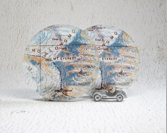 Mt Everest Nepal China Car Coasters Unique Gift for Him or Her