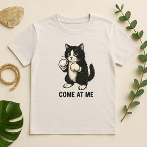 Cat Boxer Tee - Boxing Cat Tee, Funny and Adorable T-Shirt for Cat Lovers, Boxing, Pet Lovers Gift