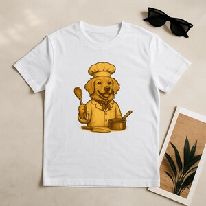 Dog Chef Shirt, Dog Graphic T-Shirt, Funny Dog TShirt, Funny Dog Tee, Dogs Crazy Shirts Cool Graphic Unisex TShirts