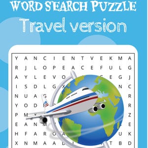 Travel Search Word Puzzle: Fun Search Word Puzzle Book With Easy-to-Read Print About Travel ,Travel Adventure, and More | 50+ Puzzles