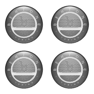 Set x 4 pcs Bertone domed epoxy emblems/Wheel Center Hub Caps Of Rims/3D Self adhesive stickers/Handmade epoxy resin badges/High quality