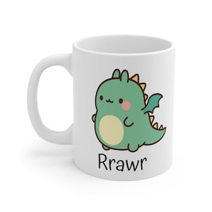 Cute Dragon Mug, Adorable Coffee Cup, Fun Tea Mug, Gift for Dragon Lovers, Kawaii Creature Mug, Fantasy-Themed Drinkware