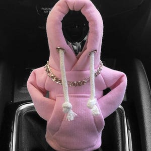 Pink Gear Shift Hoodie, Funny Shifter Hoodie, Protective Gear Shift Cover, Perfect Fit, Stylish Knob Hoodie, Mini Shift Knob Hoodie