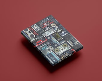 Retro Boombox Art Print: 80s Music Stereo Poster