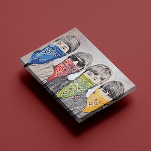Banksy Style Beatles Canvas Print: Pop Culture Rock Art
